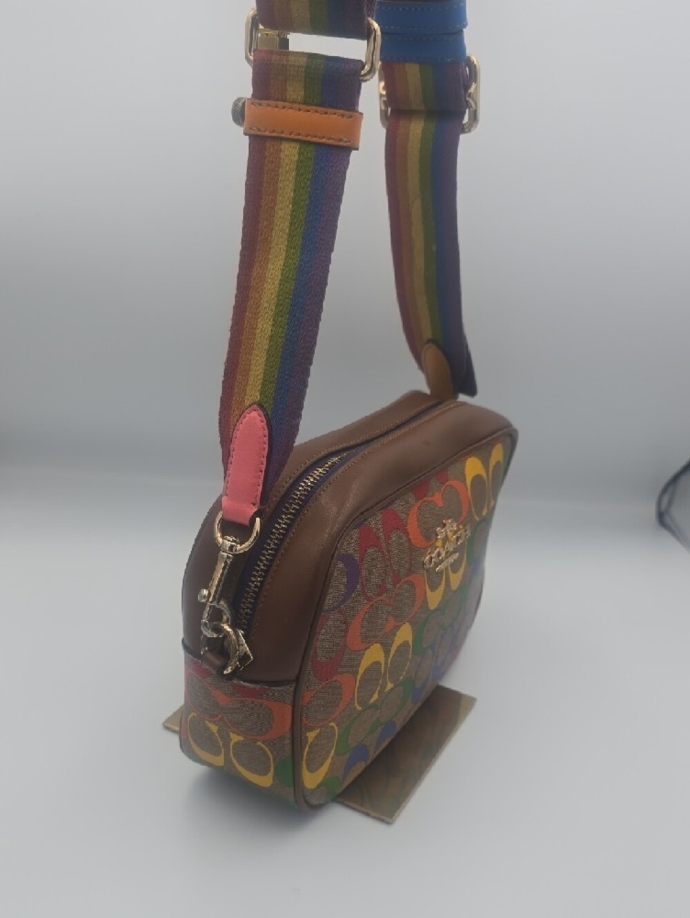 Coach Multicolor Pride Collection Signature Mono Crossbody W/ Strap/Tag (GOOD)🌈 - Picture 9 of 16